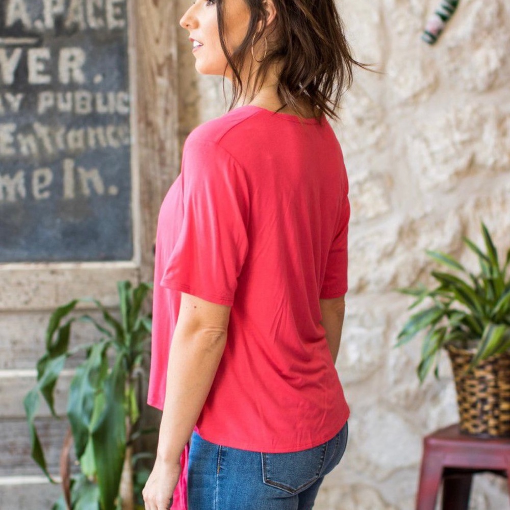 L&B Apparel Carnival Cutie Top - Coral